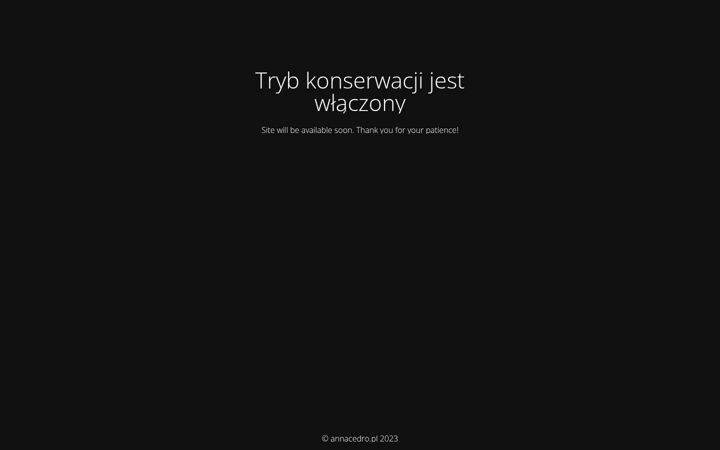 Screenshot of annacedro.pl