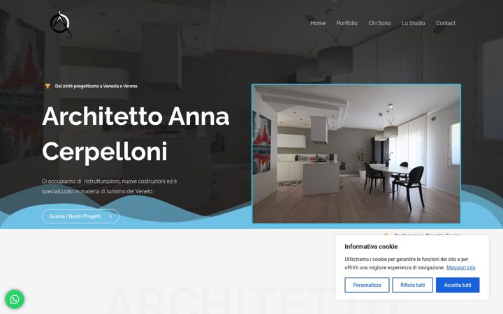 Screenshot of annacerpelloni.it