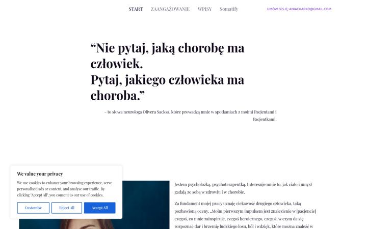 Screenshot of annacharko.pl