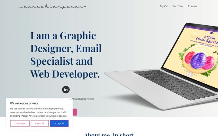 Screenshot of annachiampesan.com