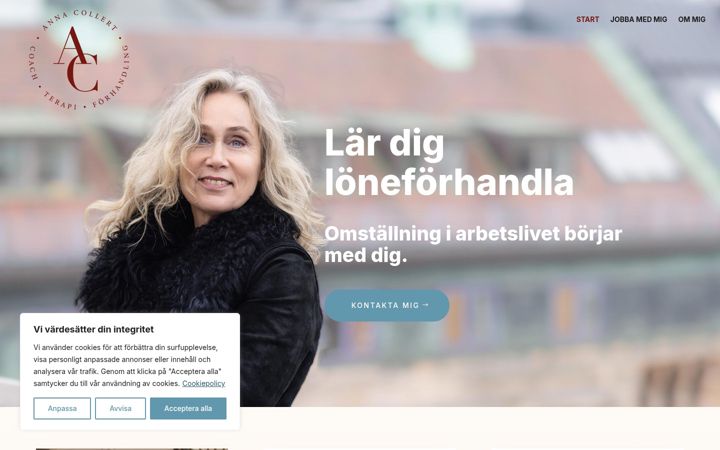 Екранна снимка на annacollert.com