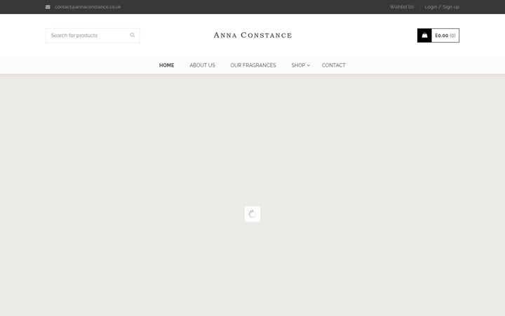 Screenshot of annaconstance.co.uk