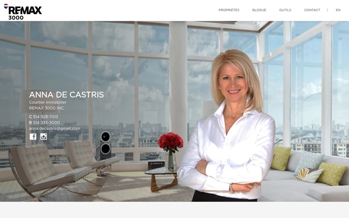 Screenshot of annadecastris.com