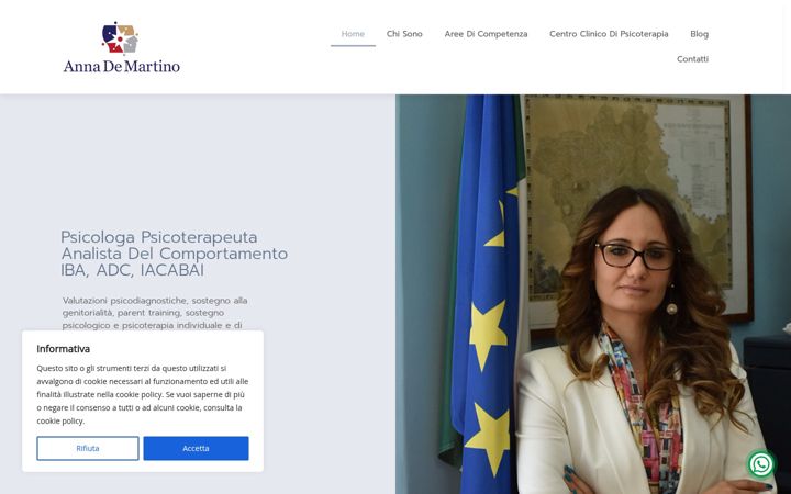Екранна снимка на annademartino.com