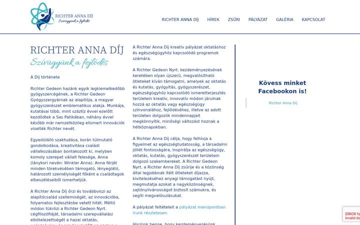 Screenshot of annadij.hu