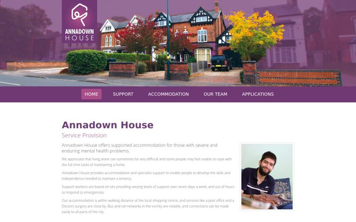 Screenshot of annadown.co.uk