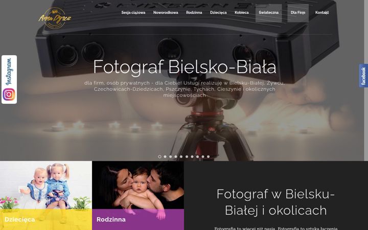 Zrzut ekranu annadyrcz.pl