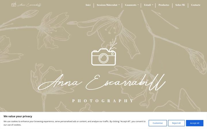 Екранна снимка на annaescarrabillphotography.com