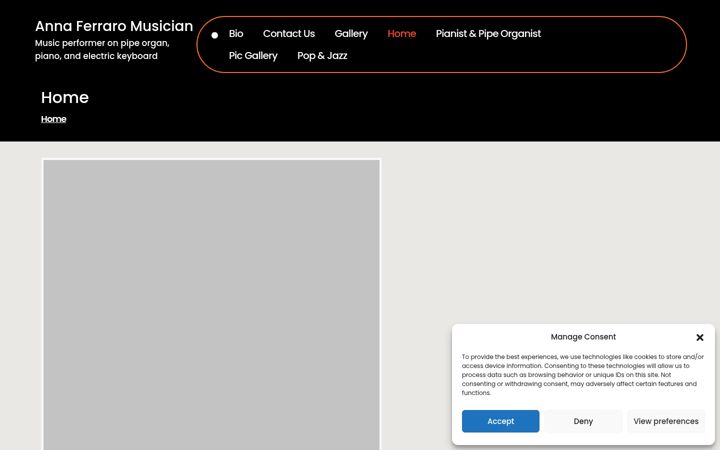 Screenshot of annaferraro.net
