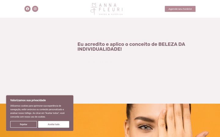 Captura de pantalla de annafleuri.com.br
