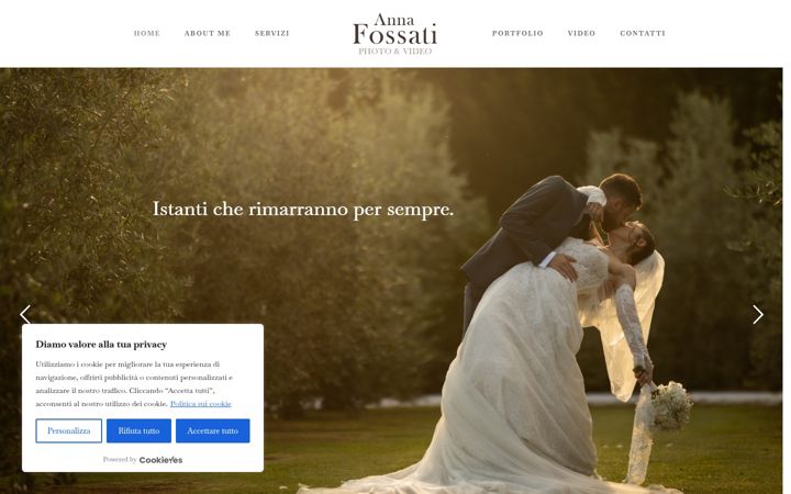 Screenshot of annafossati.it
