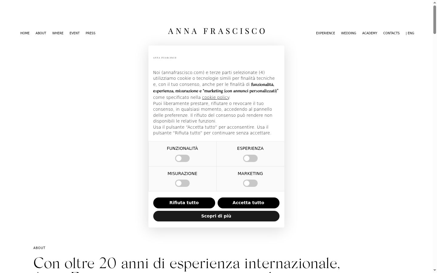 Screenshot tal-banner tal-kunsens muri qabel kwalunkwe interazzjoni
