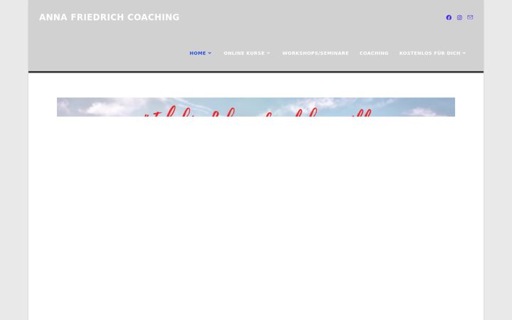 Screenshot of annafriedrich-coaching.com