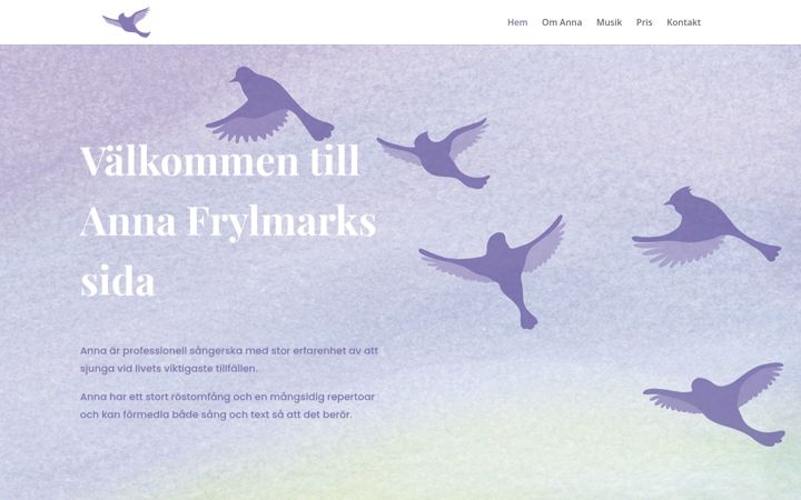 Screenshot of annafrylmark.se