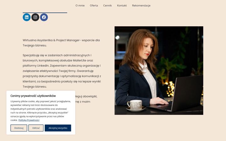 Screenshot of annagaca.pl