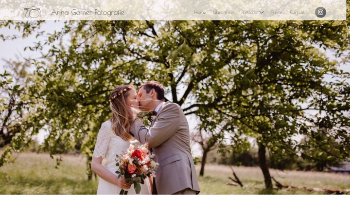 Screenshot of annagamerfotografie.de