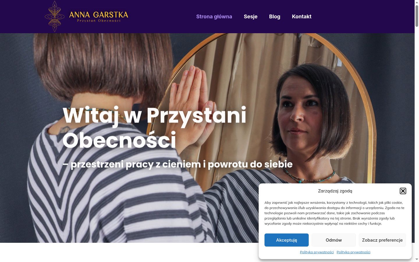 Snímek obrazovky baneru souhlasu zobrazeného před jakoukoli interakcí