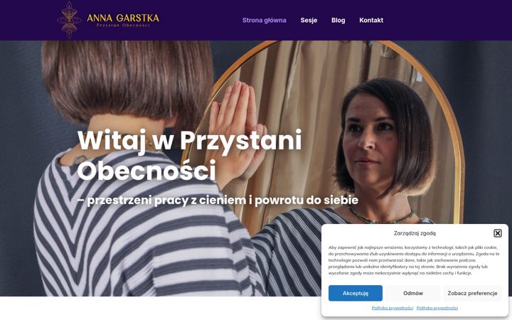 Screenshot of annagarstka.pl