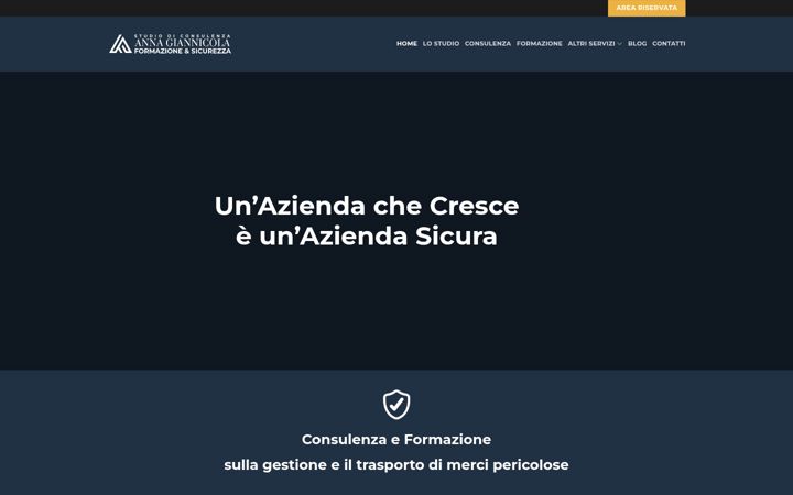 Ekrano kopija annagiannicola.it