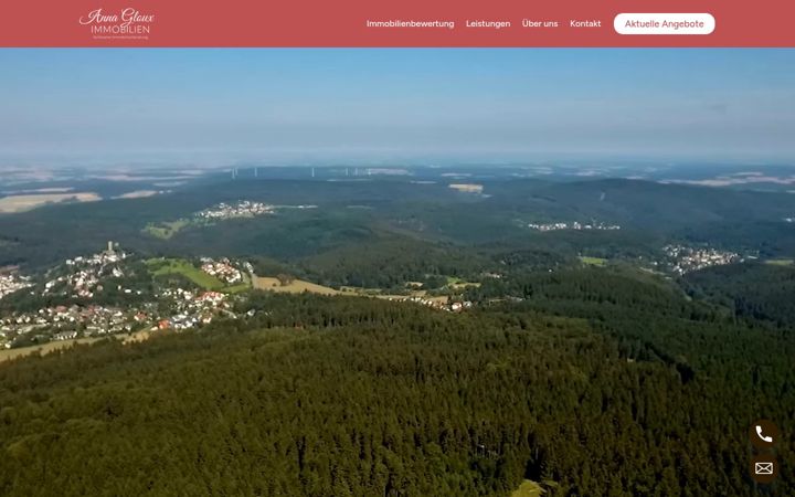 Screenshot of annagloux.de