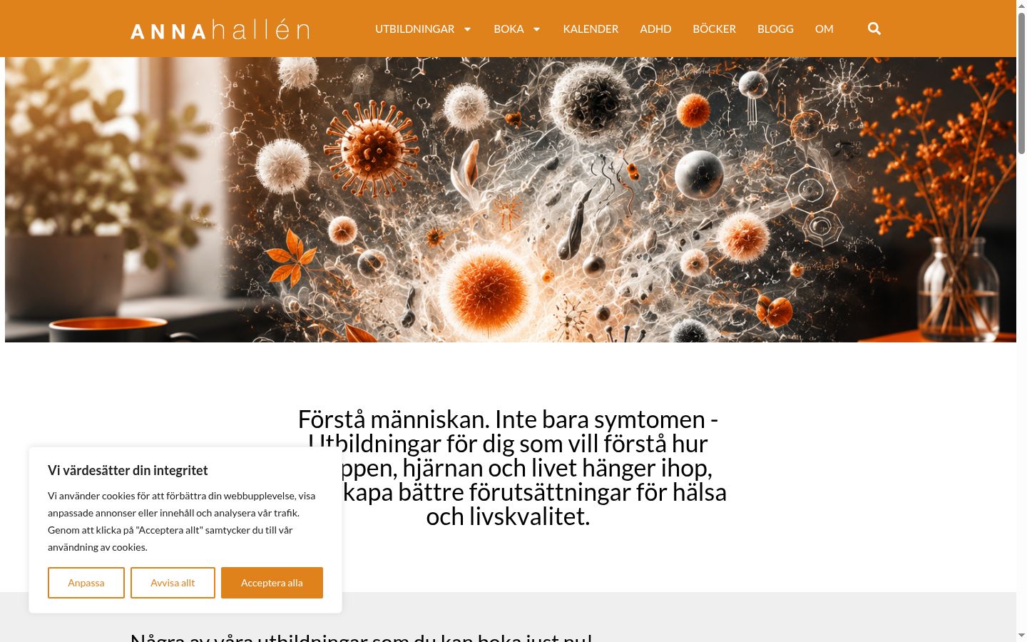 Screenshot tal-banner tal-kunsens muri qabel kwalunkwe interazzjoni