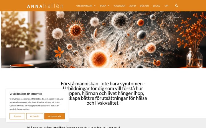 Screenshot of annahallen.se