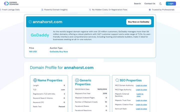 Screenshot of annahorst.com