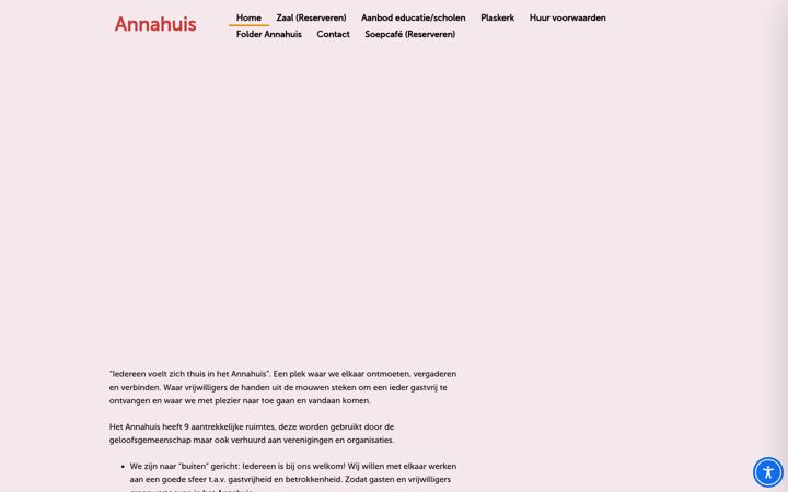 Screenshot stránky annahuisraalte.nl