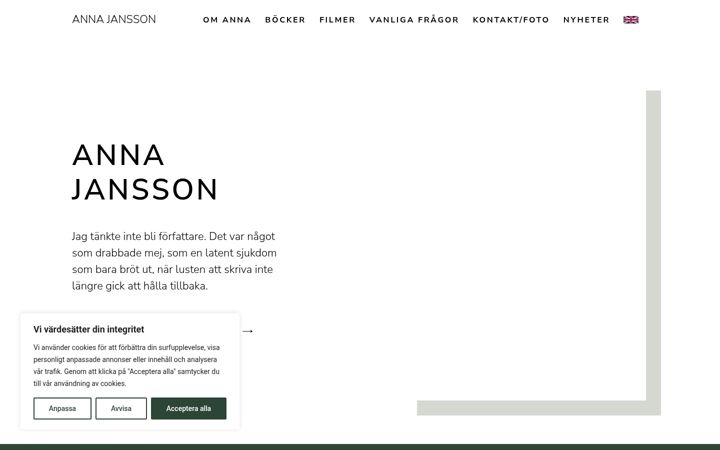 Zrzut ekranu annajansson.se