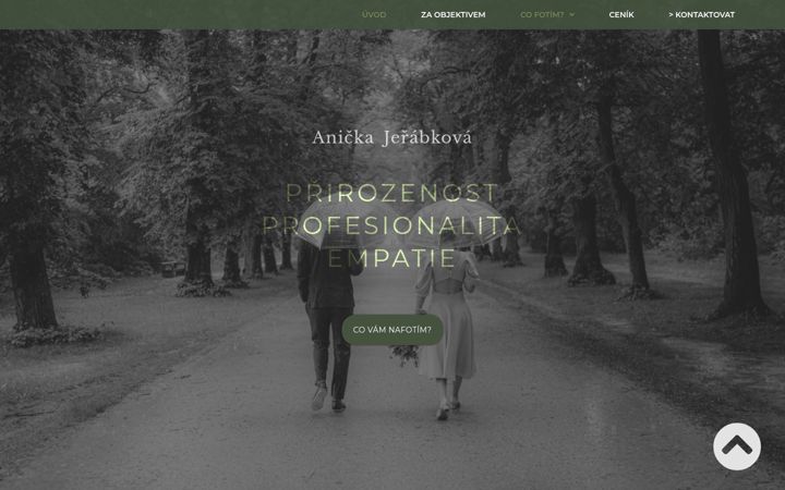 Screenshot of annajerabkova.cz