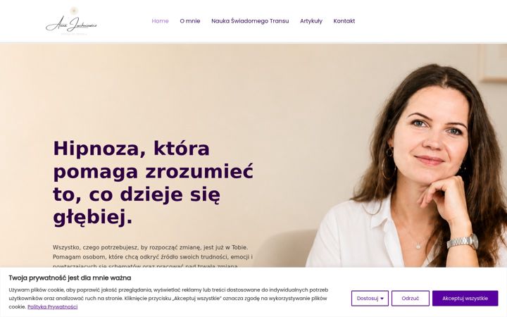 Skærmbillede af annajuchniewicz.pl