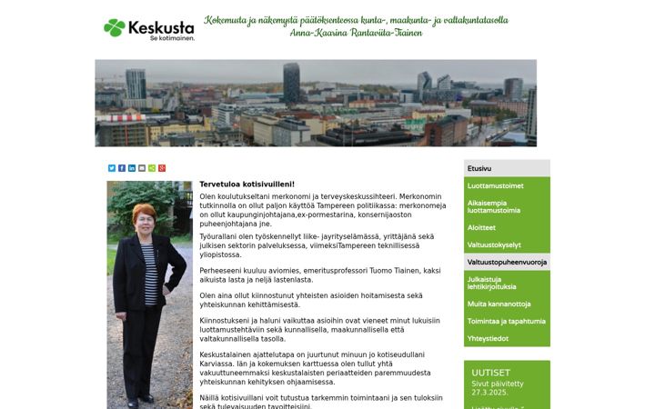 Screenshot of annakaarina.net