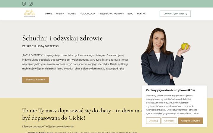 Screenshot of annakaluzadietetyk.pl