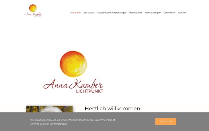 Screenshot of annakamber.ch