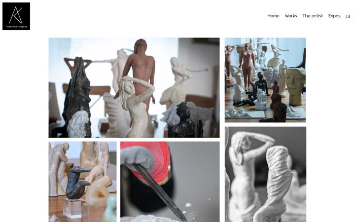 Screenshot of annakaraoglou.com