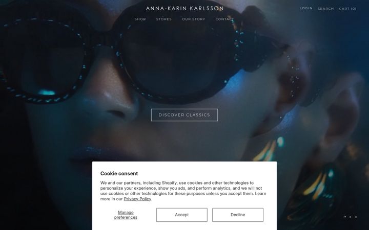 Screenshot of annakarinkarlsson.com