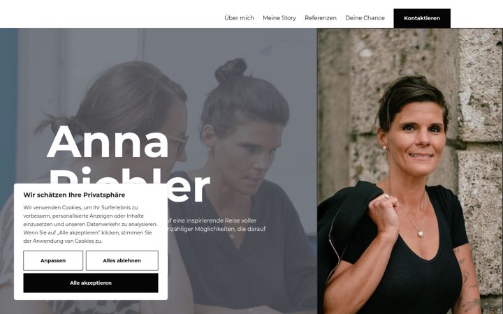 Screenshot of annakatharinapichler.com