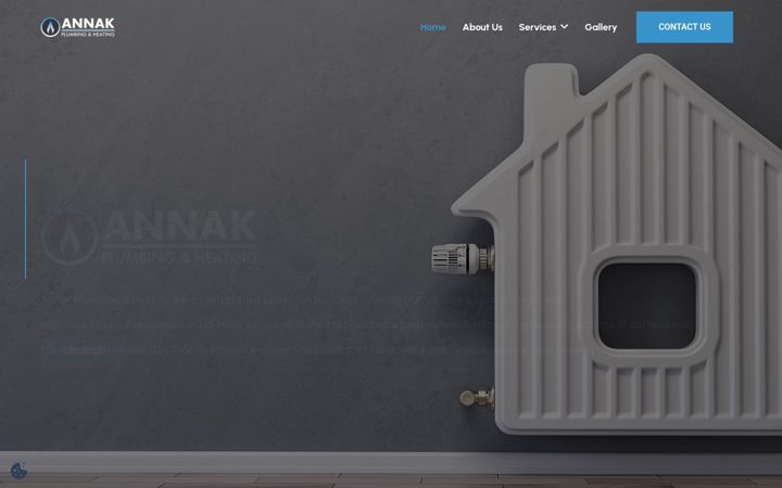 Screenshot of annakheating.co.uk