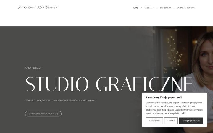 Screenshot of annakolaczstudio.pl