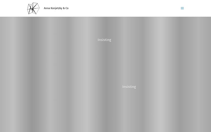 Screenshot of annakonjetzky.com