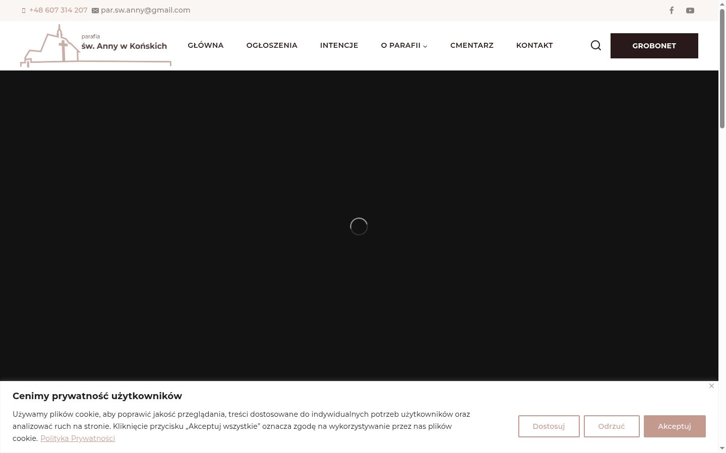 Snímka obrazovky banera súhlasu zobrazeného pred akoukoľvek interakciou