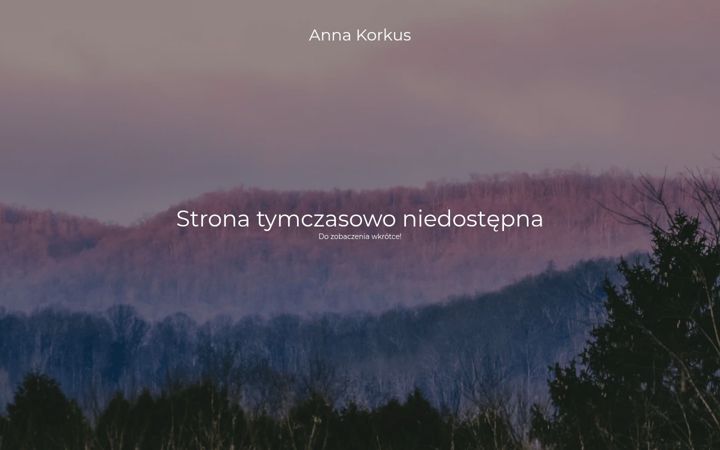 Snímek obrazovky annakorkus.com