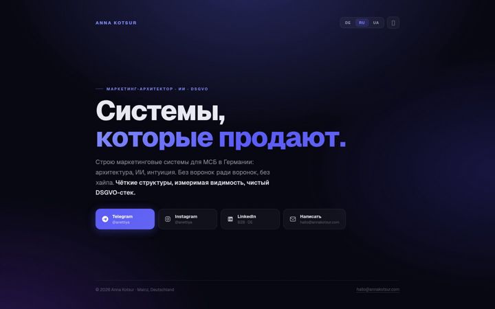 Screenshot of annakotsur.com