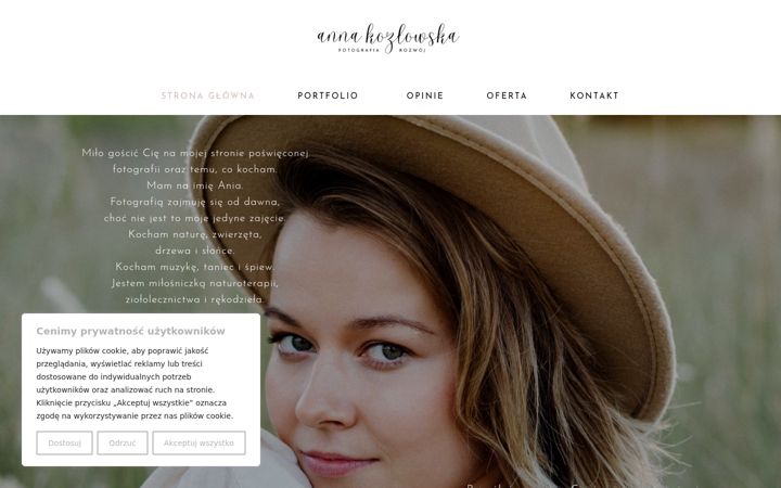Screenshot of annakozlowska.com