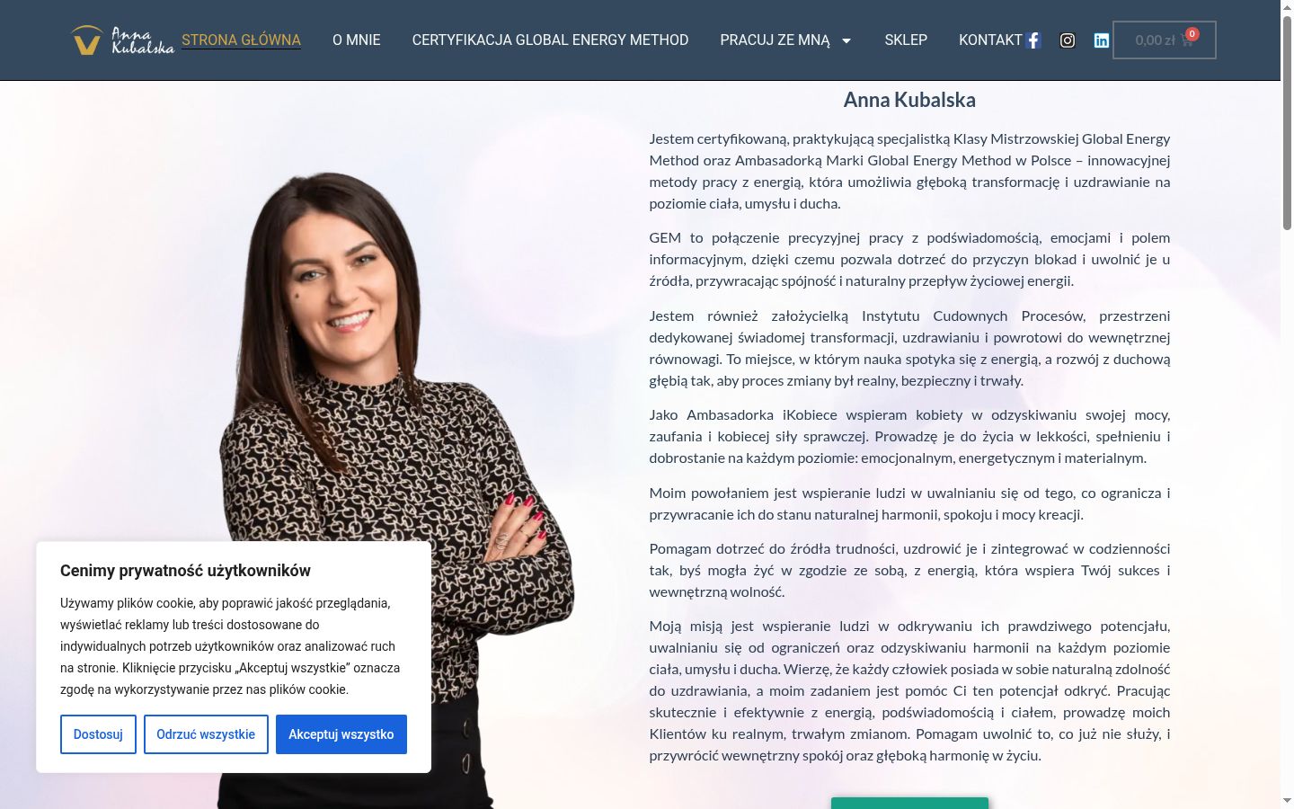 Snímek obrazovky baneru souhlasu zobrazeného před jakoukoli interakcí