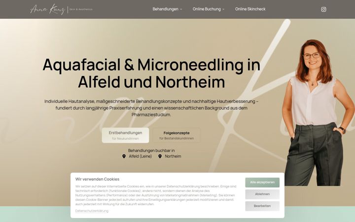 Screenshot of annakunzhauschild.de