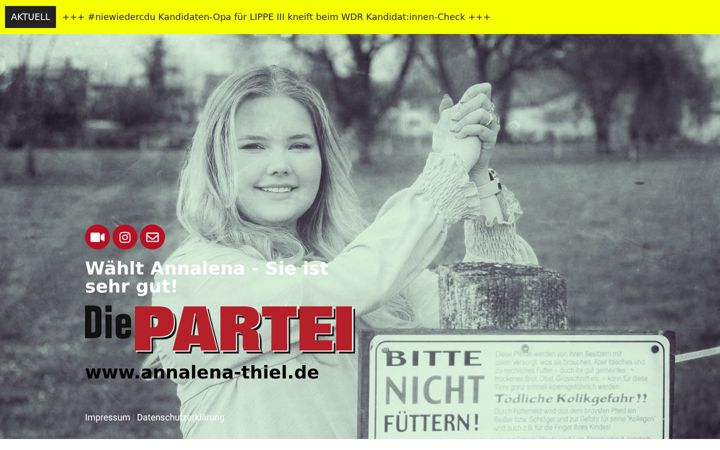 Screenshot of annalena-thiel.de
