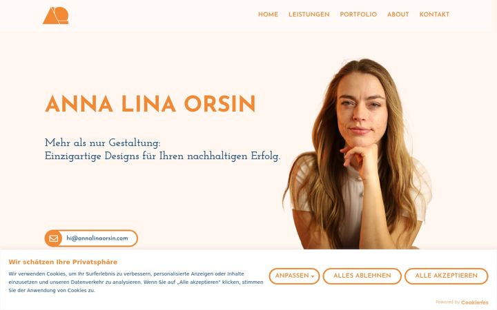 Skærmbillede af annalinaorsin.com