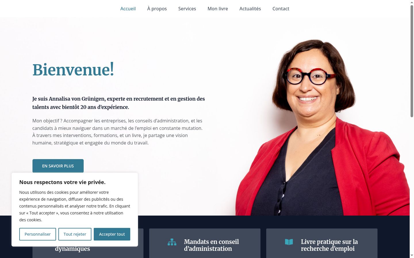 Sutikimo reklamjuostės, rodytos prieš bet kokią sąveiką, ekrano kopija
