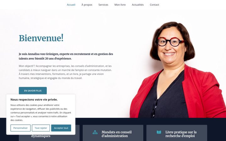Captură de ecran a annalisa-vongruenigen.ch